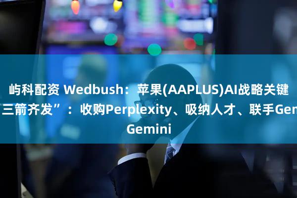 屿科配资 Wedbush:苹果(AAPLUS)AI战略关键需“三箭齐发” :收购Perplexity、吸纳人才、联手Gemini